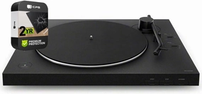 Sony PS-LX310BT Hi-Res Belt-Drive USB Turntable with Bluetooth Connectivity Black (Renewed) Bundle with 2 YR CPS Enhanced Protection Pack belt-drive turntable,vinyl record player,audiophile turntable,
