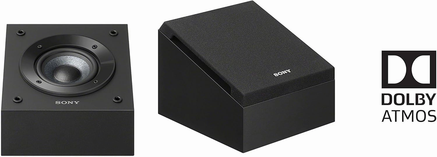 Sony SSCSE Dolby Atmos Enabled Speakers, Black (Pair), 4 Inch (Pack of 2)