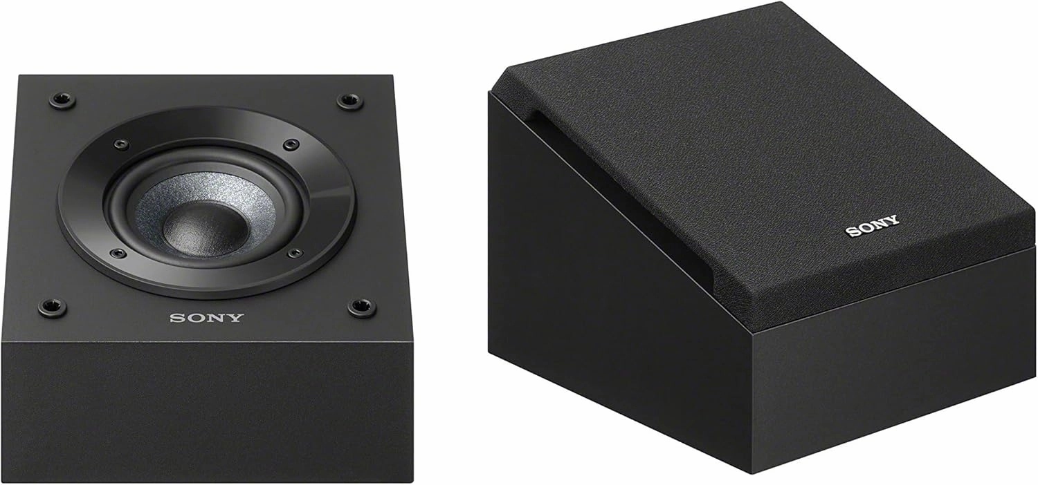 Sony SSCSE Dolby Atmos Enabled Speakers, Black (Pair), 4 Inch (Pack of 2) bookshelf speakers,compact stereo speakers,hi-fi shelf speakers,