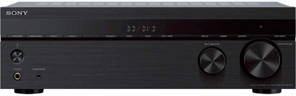 Sony STRDH590 5.2 Channel Surround Sound Home Theater Receiver: 4K HDR AV Receiver with Bluetooth,Black balanced output player,audiophile player,hi-res digital player,