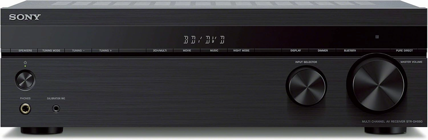 Sony STRDH590 5.2 Multi-Channel 4k HDR AV Receiver with Bluetooth (Renewed) AV receiver,surround receiver,home theater amplifier,