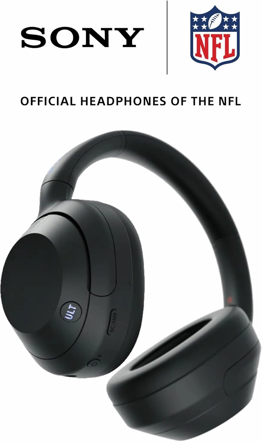 Sony ULT WEAR Over-Ear Noise Cancelling Bluetooth Headphones with Alexa Built-in, Comfortable Design, 30-Hour Battery, Massive Bass, Black