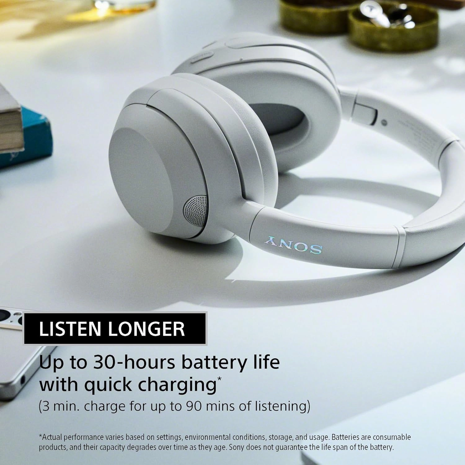 Sony ULT WEAR Over-Ear Noise Cancelling Bluetooth Headphones with Alexa Built-in, Comfortable Design, 30-Hour Battery, Massive Bass, Black