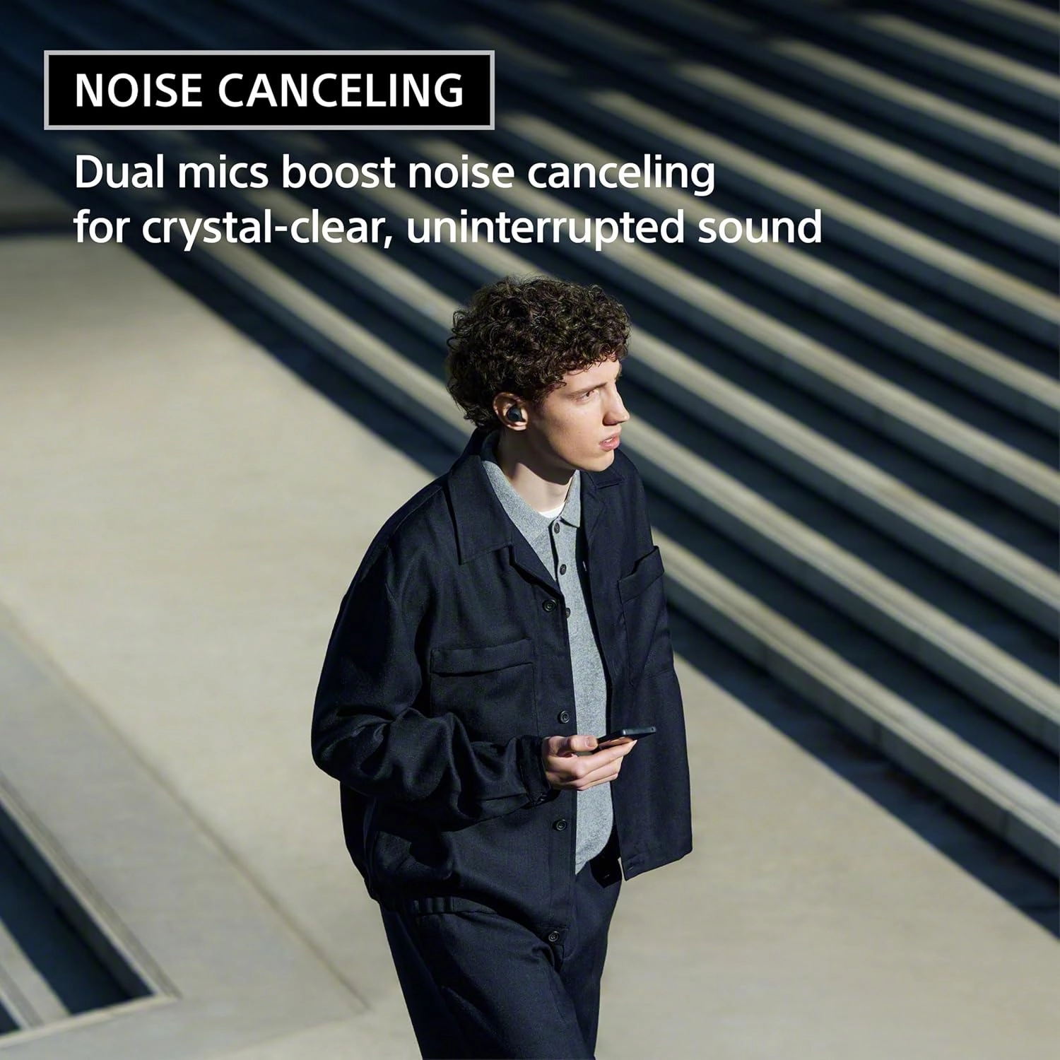 Sony WF-C710N Truly Wireless Noise-Canceling Earbuds with up to 30-Hour Battery Life, Lightweight and Secure, Black