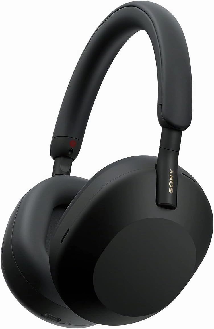 Sony WH-1000XM5 Premium Noise Canceling Headphones, Auto NC Optimizer, 30-Hour Battery, Alexa Voice Control, Black over-ear headphones,closed back headphones,wireless studio cans,
