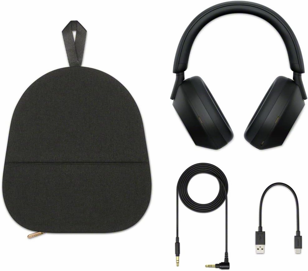 Sony WH-1000XM5 Premium Noise Canceling Headphones, Auto NC Optimizer, 30-Hour Battery, Alexa Voice Control, Black