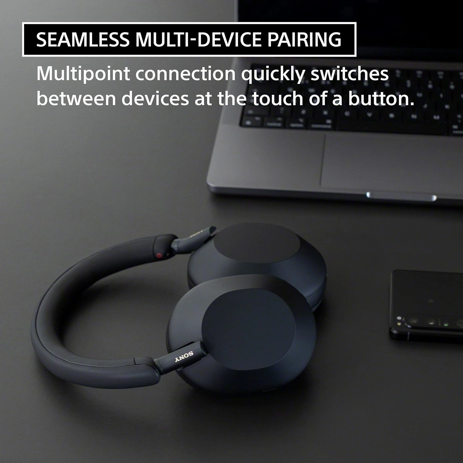 Sony WH-1000XM5 Premium Noise Canceling Headphones, Auto NC Optimizer, 30-Hour Battery, Alexa Voice Control, Midnight Blue
