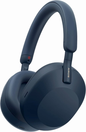Sony WH-1000XM5 Premium Noise Canceling Headphones, Auto NC Optimizer, 30-Hour Battery, Alexa Voice Control, Midnight Blue over-ear headphones,closed back headphones,wireless studio cans,