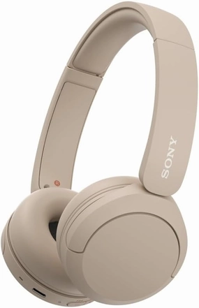 Sony WH-CH520 Wireless Headphones Bluetooth On-Ear Headset with Microphone, Cappuccino over-ear headphones,closed back headphones,wireless studio cans,