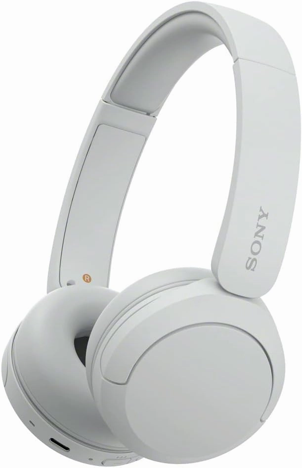 Sony WH-CH520 Wireless Headphones Bluetooth On-Ear Headset with Microphone, White over-ear headphones,closed back headphones,wireless studio cans,