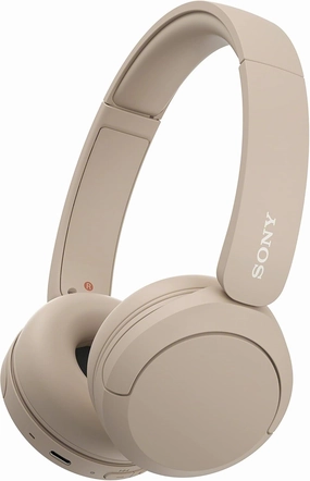Sony Wireless Bluetooth Headphones - Up to 50 Hours Battery Life with Quick Charge Function, On-Ear Model - WH-CH520C.CE7 - Limited Edition - Cappuccino/Beige over-ear headphones,closed back headphones,wireless studio cans,
