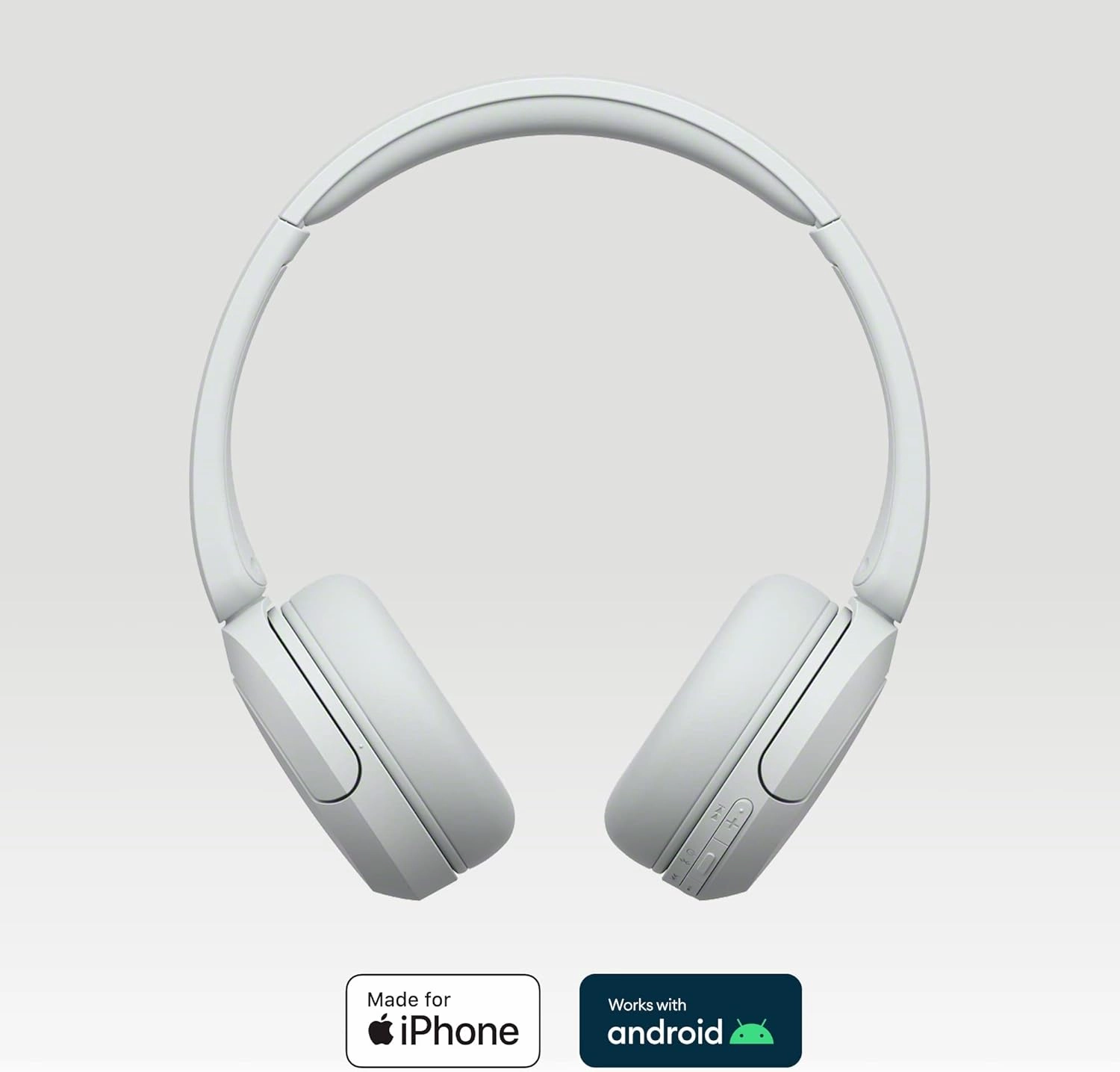 Sony Wireless Bluetooth Headphones - Up to 50 Hours Battery Life with Quick Charge Function, On-Ear Model - WH-CH520W.CE7 - Limited Edition - Matte White