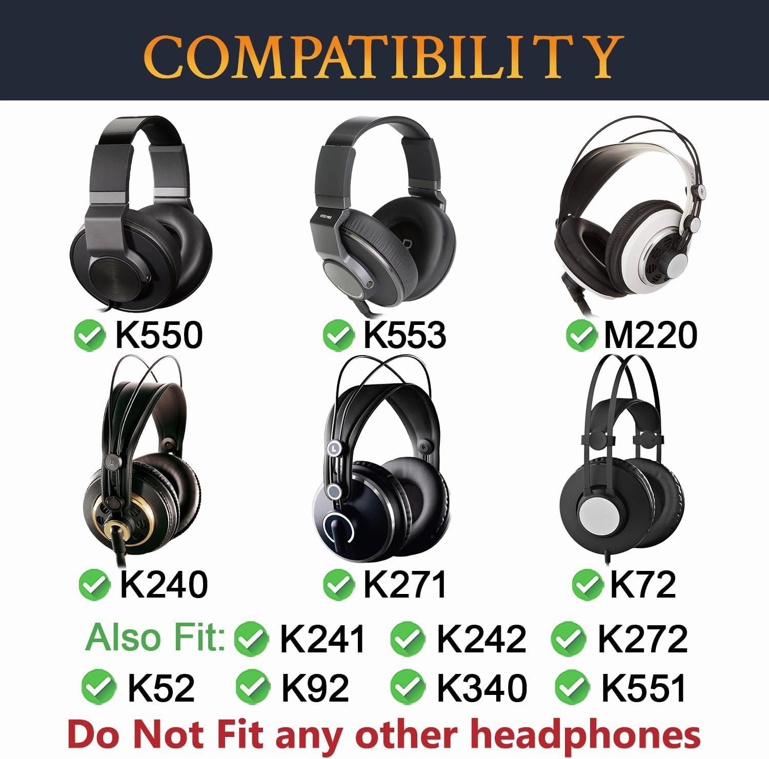 SOULWIT Cooling Gel Earpads Replacement for AKG Pro Audio K52 K72 K92 M220 K240 K241 K242 K271 K272 K340 K550 K551 K553 S MKII MK2, Ear Pads Cushions with Noise Isolation Foam - Burgundy