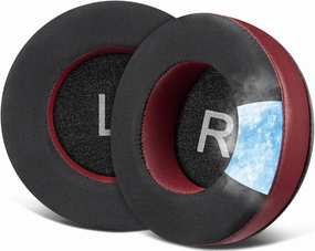 SOULWIT Cooling Gel Earpads Replacement for AKG Pro Audio K52 K72 K92 M220 K240 K241 K242 K271 K272 K340 K550 K551 K553 S MKII MK2, Ear Pads Cushions with Noise Isolation Foam - Burgundy reference headphones,neutral sound headphones,monitor headphones,