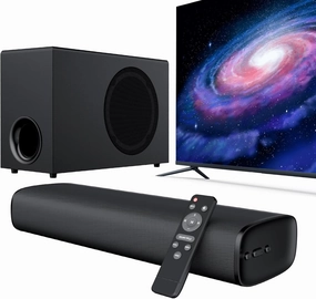 Sound Bar for Smart TV with Subwoofer, Bluetooth Sound Bar for Smart TV, Mini Soundbar with ARC/Optical/AUX/Bluetooth Connect, Surround Sound System for TV/PC/Gaming/Projectors soundbar,TV speaker bar,home theater soundbar,