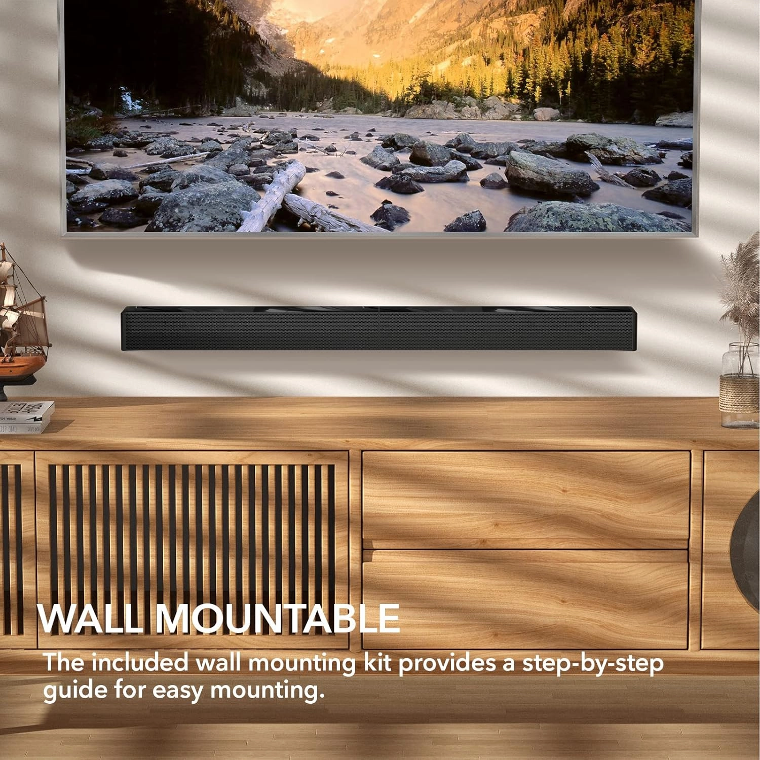 Sound Bar for TV, Surround Sound System, TV Speaker Soundbar with Bluetooth/HDMI ARC/Optical/AUX/USB, 31 Inch