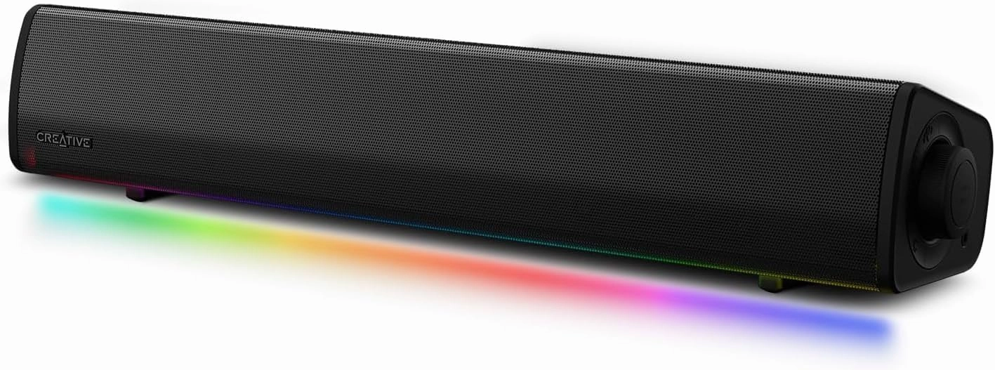 Sound Blaster GS3 Compact RGB Gaming Soundbar with SuperWide Technology, Powered via USB, Bluetooth 5.4, Headphone-Out Port, for PC and Mac soundbar,TV speaker bar,home theater soundbar,