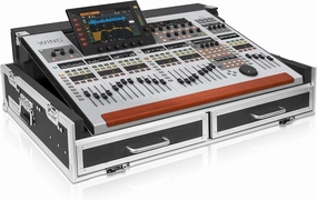 Sound Town ATA Plywood Mixer Case with Interior Foam Protection, Doghouse, 2 Drawers, and Caster Wheels for Behringer WING 48 Mixer Console (STRC-WING48) mixer console,audio mixing desk,DJ console,