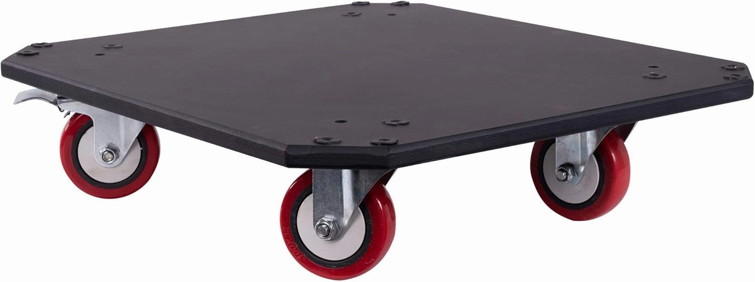 Sound Town Enhanced 1/2" (12mm) Plywood 10U PA DJ Pro Audio Rack/Road ATA Case with 11U Slant Mixer Top, 20 Rackable Depth and Casters, 10 Space Size, Pro Tour Grade (STMR-10UW)