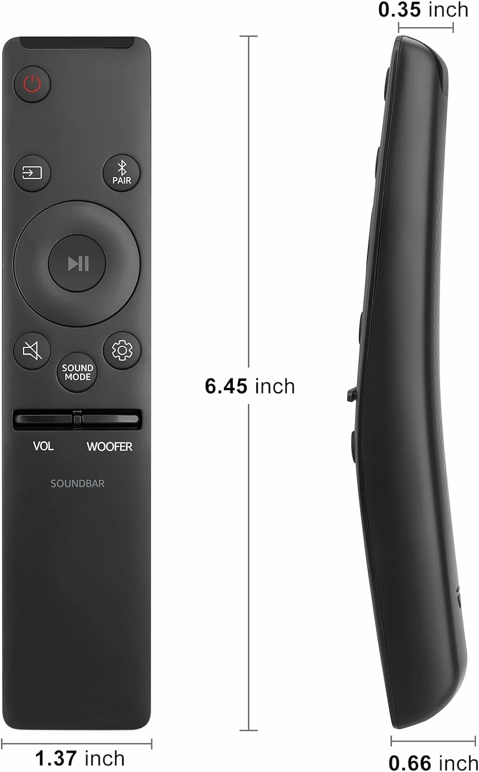 Soundbar Remote for Samsung Sound Bar Home Theater Audio Surround Sound Speaker System (AH59-02767A)