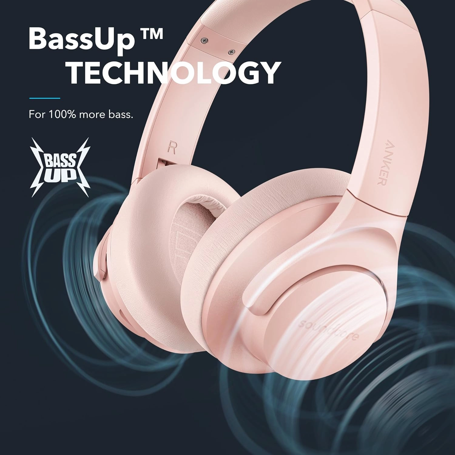 Soundcore Anker Life Q20 Hybrid Active Noise Cancelling Headphones, Wireless Over Ear Bluetooth Headphones, 70H Playtime, Hi-Res Audio, Deep Bass, Memory Foam Ear Cups, Travel, Office, USB-C Charging