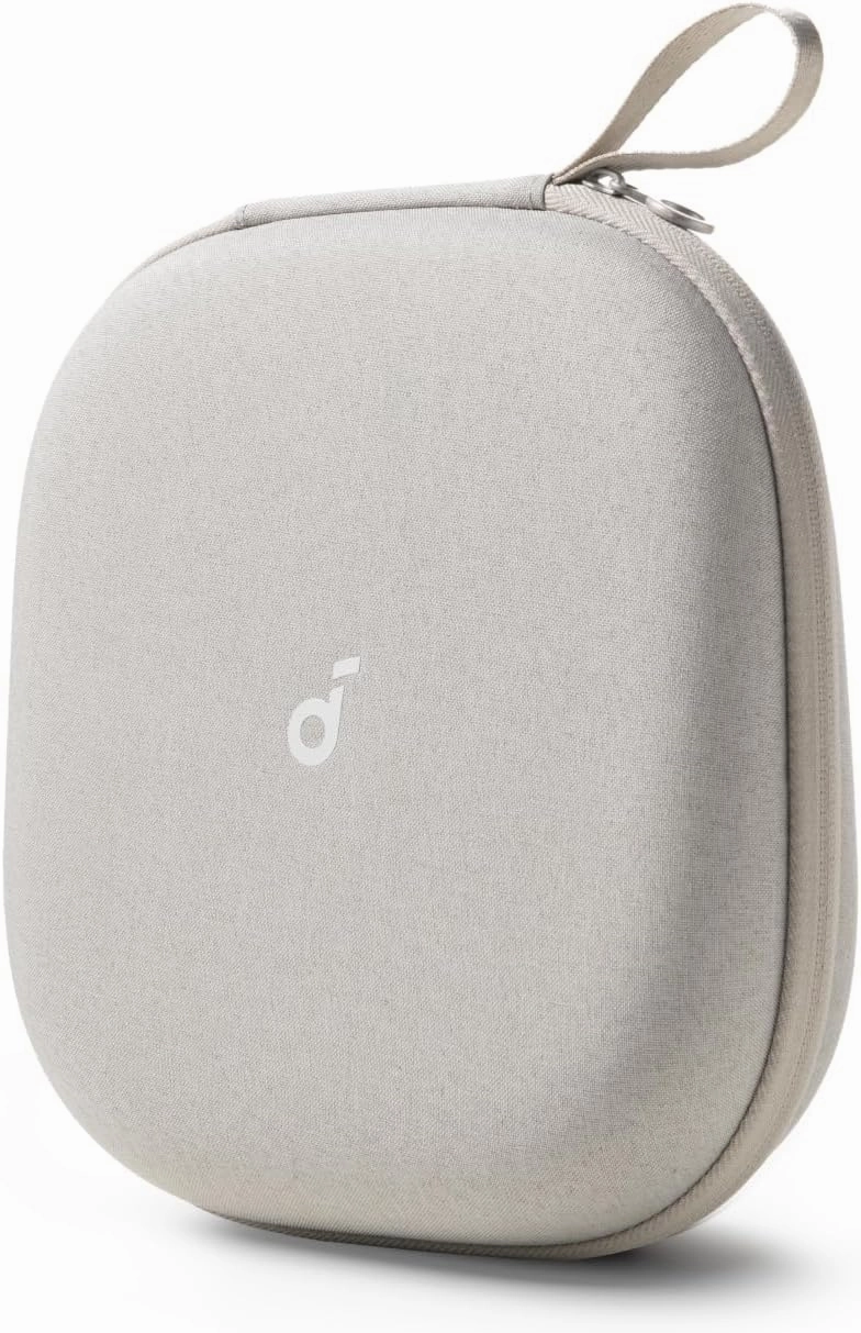 soundcore by Anker, Headphones Case, Compatible with All soundcore Over-Ear Headphones (Stone White) over-ear headphones,closed back headphones,wireless studio cans,