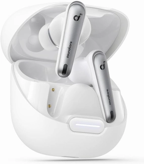 Soundcore by Anker Liberty 4 NC Noise Cancelling Earbuds, 98.5% Noise Reduction, Adaptive Noise Cancelling to Ears and Environment, Hi-Res Sound, 50H Battery, Wireless Charging, Bluetooth 5.3 wireless earbuds,Bluetooth earphones,true wireless stereo,