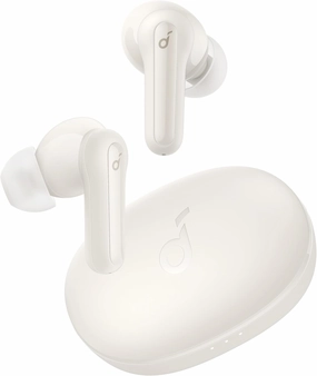 Soundcore by Anker Life P2 Mini True Wireless Earbuds, Bluetooth 5.2, 10mm Drivers for Big Bass, Custom EQ, 32H Playtime, Fast Charging, Comfortable, Tiny Size for Daily Use, Commute, Work (White) wireless earbuds,Bluetooth earphones,true wireless stereo,