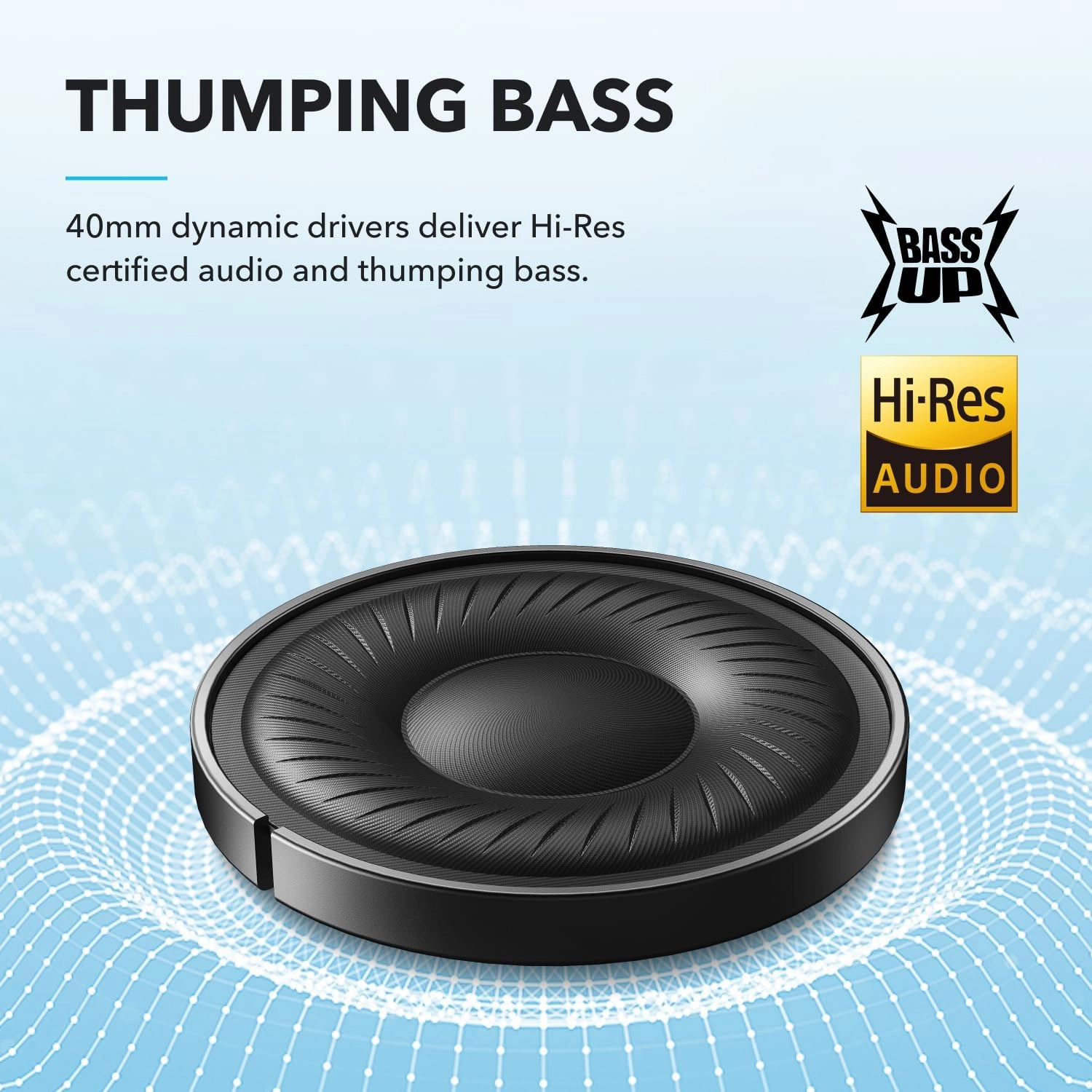 Soundcore by Anker Q20i Hybrid Active Noise Cancelling Headphones, Wireless Over-Ear Bluetooth, 40H Long ANC Playtime, Hi-Res Audio, Big Bass, Customize via an App, Transparency Mode (White) (Renewed)