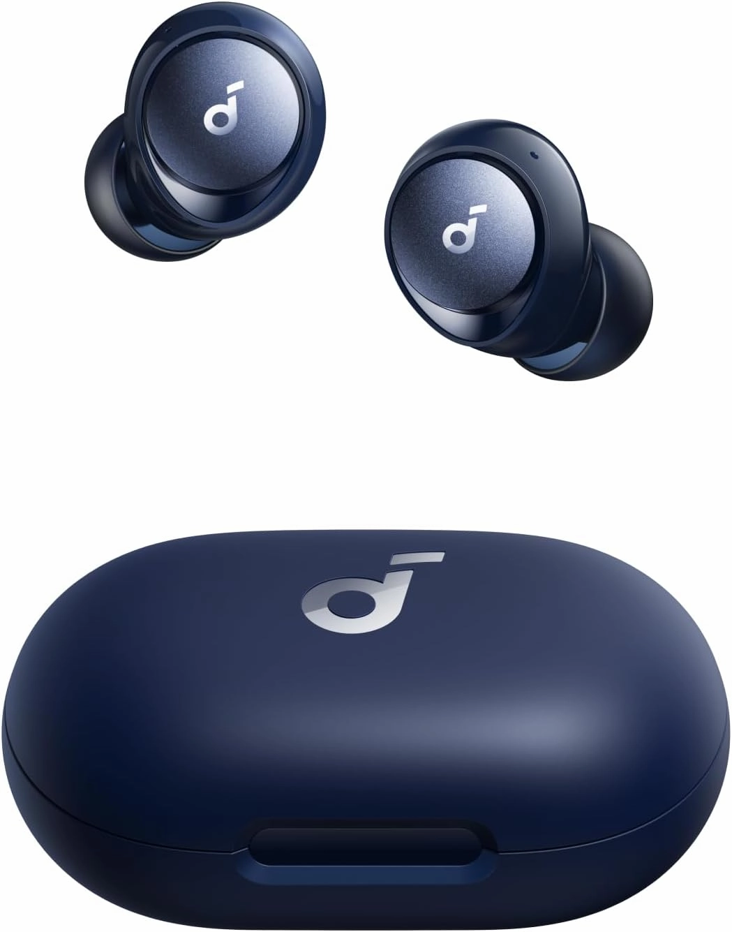 soundcore by Anker Space A40 Auto-Adjustable Active Noise Cancelling Wireless Earbuds, Reduce Noise by Up to 98%, 50H Playtime, Hi-Res Sound, Comfortable Fit, App Customization, Wireless Charge (Blue) wireless earbuds,Bluetooth earphones,true wireless ster