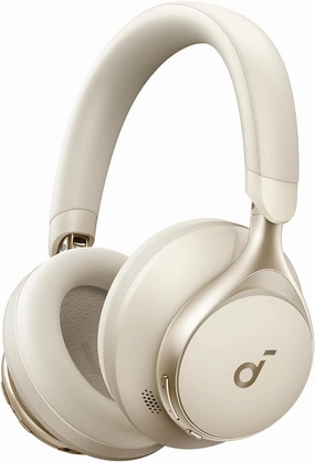 Soundcore by Anker, Space One, Active Noise Cancelling Headphones, 2X Stronger Voice Reduction, 40H ANC Playtime, App Control, LDAC Hi-Res Wireless Audio, Comfortable Fit, Clear Calls (Renewed) over-ear headphones,closed back headphones,wireless studio can