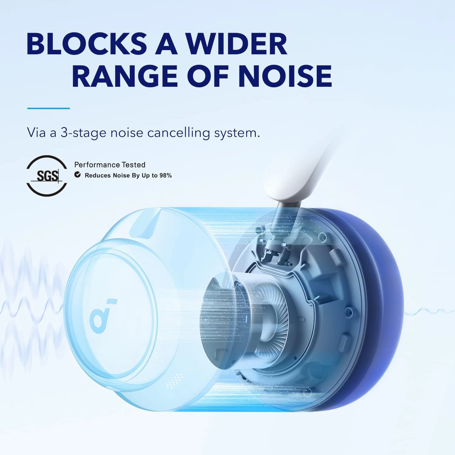 Soundcore by Anker Space Q45 Adaptive Active Noise Cancelling Headphones, Reduce Noise by Up to 98%, 50H Playtime, App Control, LDAC Hi-Res Wireless Audio, Comfortable Fit, Clear Calls (Renewed)