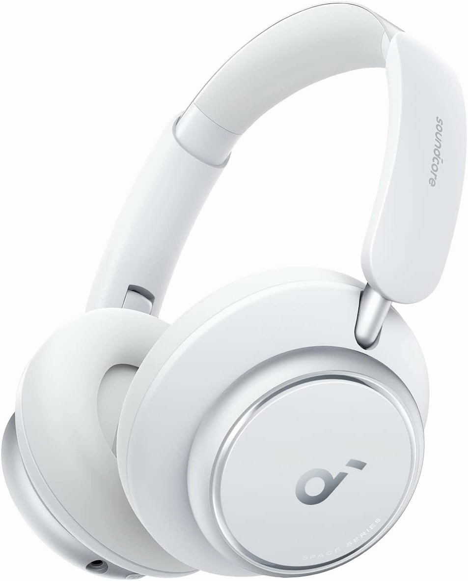 Soundcore by Anker Space Q45 Adaptive Active Noise Cancelling Headphones, Reduce Noise by Up to 98%, 50H Playtime, App Control, LDAC Hi-Res Wireless Audio, Comfortable Fit, Clear Calls (Renewed) noise cancelling headphones,ANC headphones,travel headphones,