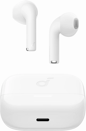 Soundcore K20i by Anker, Semi-in-Ear Earbuds, Bluetooth Wireless, 36H Playtime, Fast Charge, Clear Sound, Comfortable Fit, ENC 2-Mic Clear Calls, Custom EQ, IPX5, Bluetooth 5.3, App Control TWS earbuds,compact wireless buds,Bluetooth ear tips,