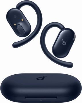 Soundcore V20i by Anker Open-Ear Headphones, Adjustable Ear Hooks, Ultra-Comfort, Snug Fit, Powerful Sound, Clear Calls, IP55, 36H Playtime, Bluetooth 5.4 Wireless Earbuds, Multipoint Connection over-ear headphones,closed back headphones,wireless studio ca