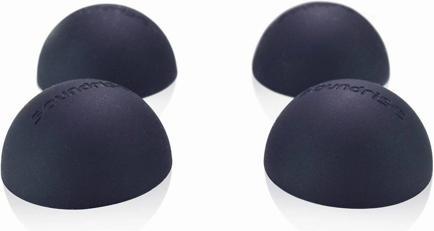 Soundrise Domes Isolation Pads - Sound Dampening & Anti-Vibration Silicone Feet - Audio Isolation Feet for Subwoofers, Speakers & Turntables - Peel & Stick, Durable Class-A Silicone, Non-Slip (4-Pack) isolation pads,speaker feet,vibration dampe