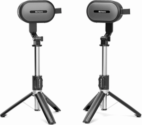SOWO Wireless Dual Bluetooth Speakers Set, Adjustable Stands 2Pcs, High-Fidelity Stereo Sound, Smart Pairing Sync, Surround Sound with Portable Lightweight Case for Home, Travel, Party, Birthday wireless speakers,portable Bluetooth speaker,multiroom speake