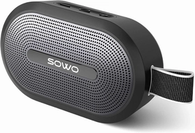 SOWO Wireless Portable Small Speaker, Ultra Magnetic Bluetooth Speaker for Golf Cart, Coverless IP67 Waterproof, 24 H Playtime, Pro Sound, Clip On Design for Outdoor, Indoor - Black wireless speakers,portable Bluetooth speaker,multiroom speaker,