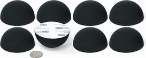 Speaker Isolation Pads  8-Pack 2.5" Platinum Silicone Feet  Adhesive, Non-Skid Anti-Vibration Mounts for Turntables, Subwoofers, Amplifiers, Record Players  20 Duro isolation pads,speaker feet,vibration dampeners,