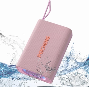 Speaker, Portable Wireless Bluetooth Speakers, Waterproof Loud Stereo Sound with RGB Lights TWS Paire Long Playtime for Home/Party/Outdoor, Electronic Gadgets(1PCS, Pink) wireless speakers,portable Bluetooth speaker,multiroom speaker,