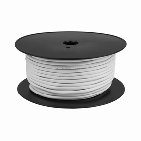 Speaker Wire - 99.9% Oxygen Free Copper  ETL Listed & CL3 Indoor Speaker Cable (14/2 White, 100FT) speaker cable,audio wire,hi-fi speaker cord,