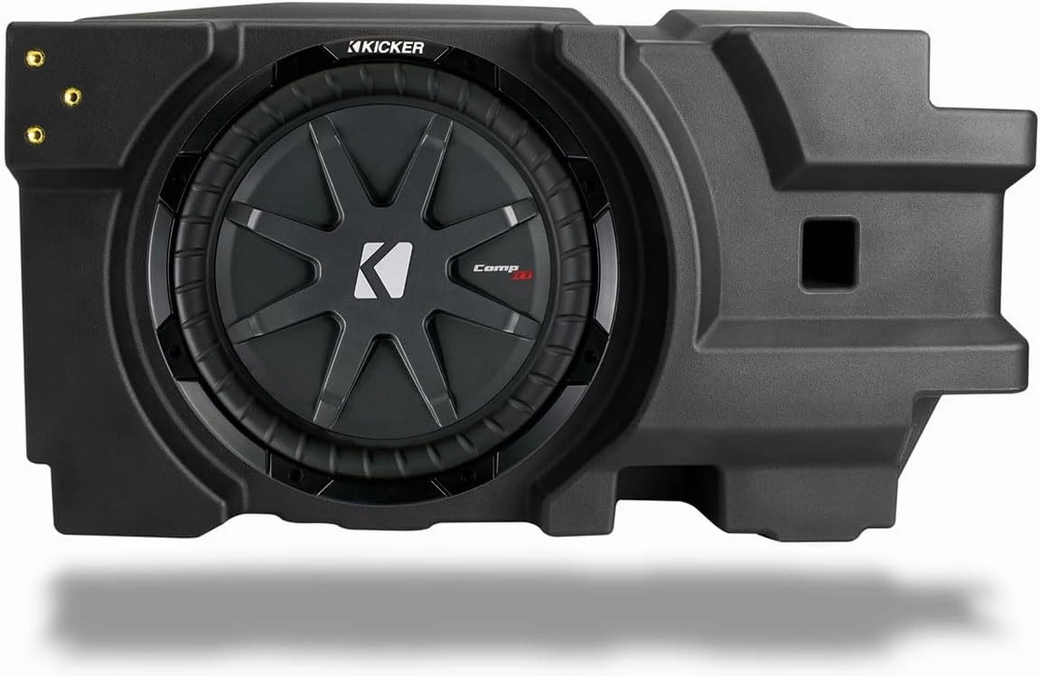 SSV Works DF-US10K 2018-2024 CanAm Defender/Defender Max Front or Rear Under-Seat 10" Subwoofer Enclosure w/Kicker Comp RT 800watt MAX / 400watt RMS 2ohm Sub audiophile subwoofer,active subwoofer,low frequency speaker,