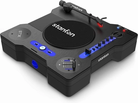 Stanton STX - Portable Scratch DJ Turntable with Innofader Nano Crossfader, Bluetooth, Pitch Slider, USB Recording, Speaker, 2 Rechargeable Batteries direct-drive turntable,DJ turntable,hi-torque vinyl deck,