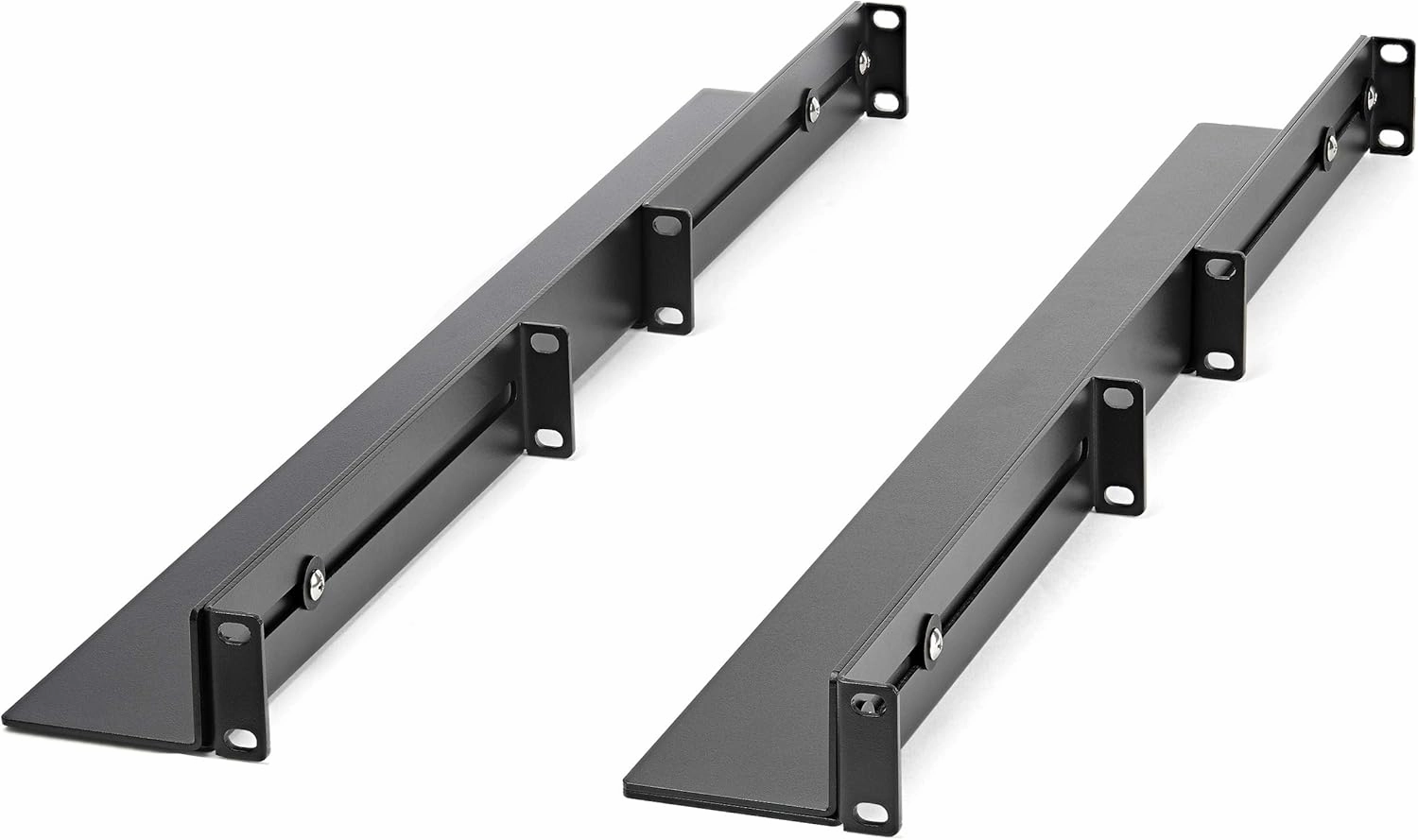 StarTech.com 12U 4-Post Mobile Server Rack and 1U 19" Universal Rack Mount Rails