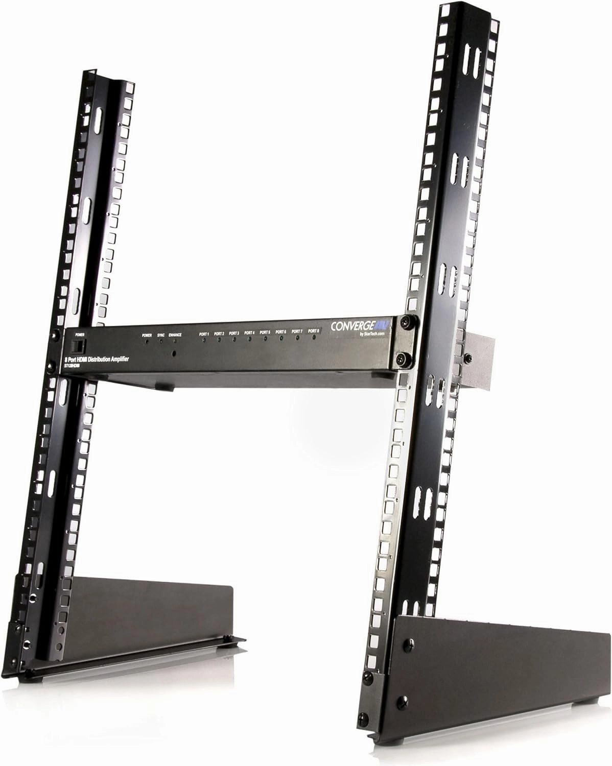 StarTech.com 12U Open Frame Server Rack - 19" 2 Post Network Rack  Free Standing Audio Video & IT Equipment (RK12OD)