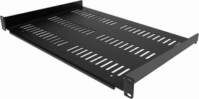 StarTech.com 1U Server Rack Shelf - Universal Vented Rack Mount Cantilever Tray for 19" Network Equipment Rack & Cabinet - Durable Design - Weight Capacity 55lb/25kg - 12" Deep (SHELF-1U-12-FIXED-V) rackmount gear,audio rack equipment,studio 