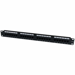 StarTech.com 24 Port 1U Rackmount Cat 6 110 Patch Panel - 24 port Network Patch Panel - RJ45 Ethernet 110 type Rack Mount Patch Panel 1U (C6PANEL24) rackmount gear,audio rack equipment,studio rackmounts,