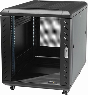 StarTech.com 4-Post 15U Server Rack Cabinet, 19" Data Rack Cabinet for IT / Network Equipment, with Adjustable Mounting Rails equipment cabinet,AV gear cabinet,component enclosure,