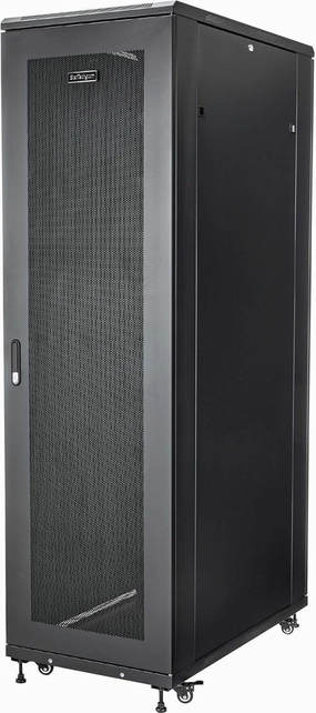 StarTech.com 4-Post 42U Server Rack Cabinet, 19" Data Rack Cabinet for IT Equipment Mount, Full Size Network Cabinet Storage equipment cabinet,AV gear cabinet,component enclosure,