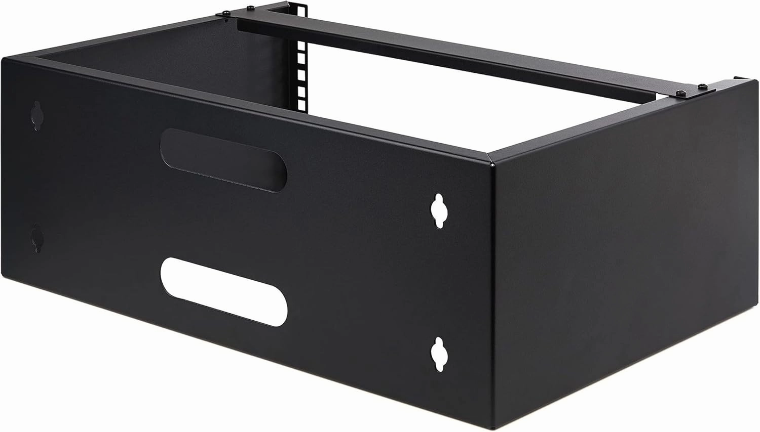 StarTech.com 4U Wall Mount Network Rack - 14 Inch Deep (Low Profile) - 19" Patch Panel Bracket for Shallow Server and IT Equipment, Network Switches - 44lbs/20kg Weight Capacity, Black (WALLMOUNT4)